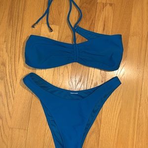 Royal blue bikini set